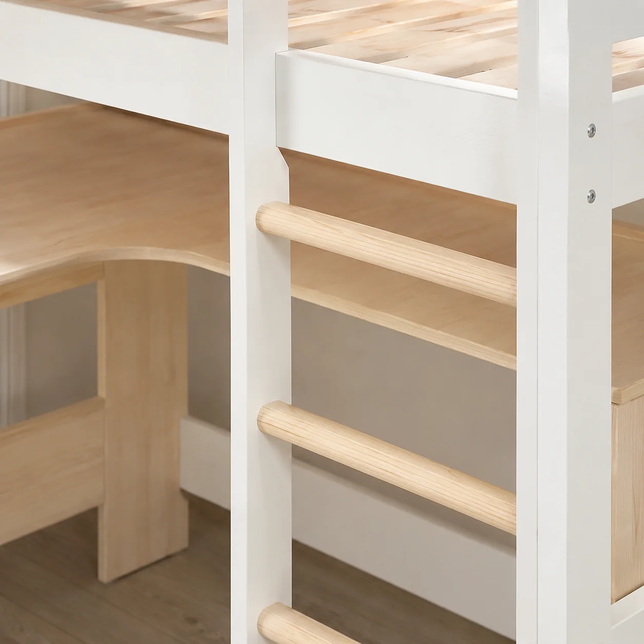 Kids Loft Bed with Desk Space - Image 2