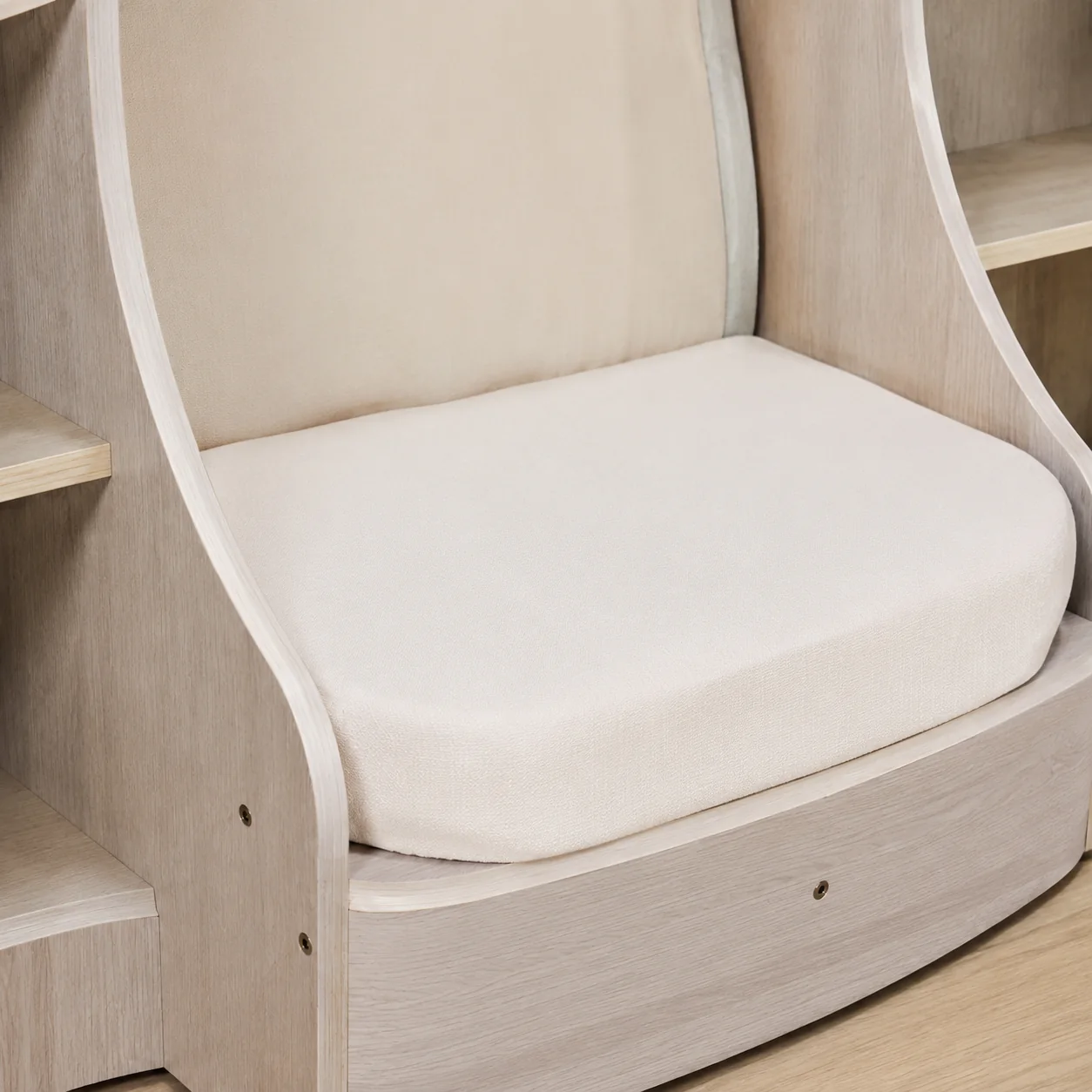 Kids Bookshelf with Reading Nook Seat - Image 2