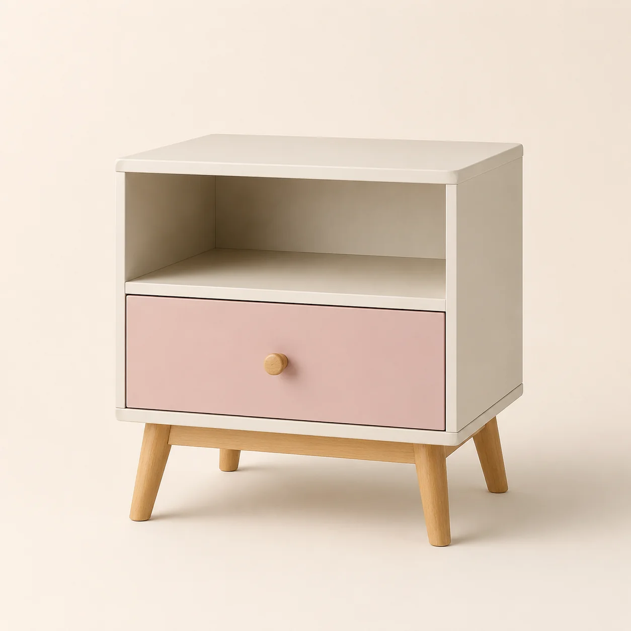 Kids Nightstand with Open Shelf