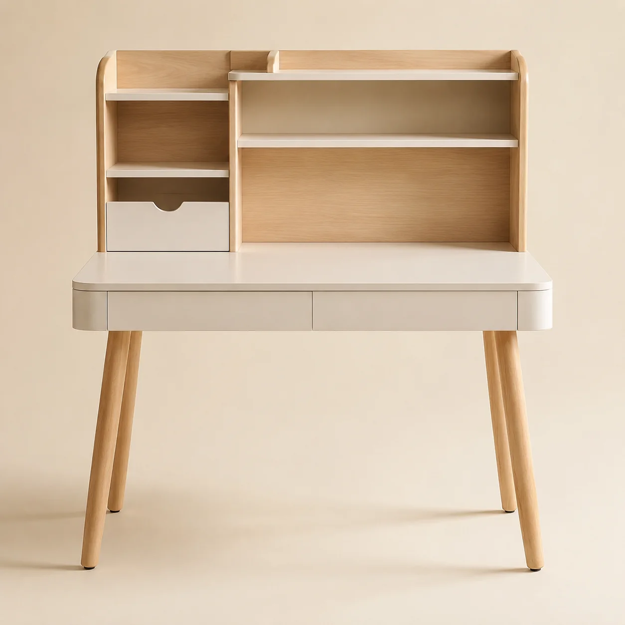 Kids Study Desk with Hutch