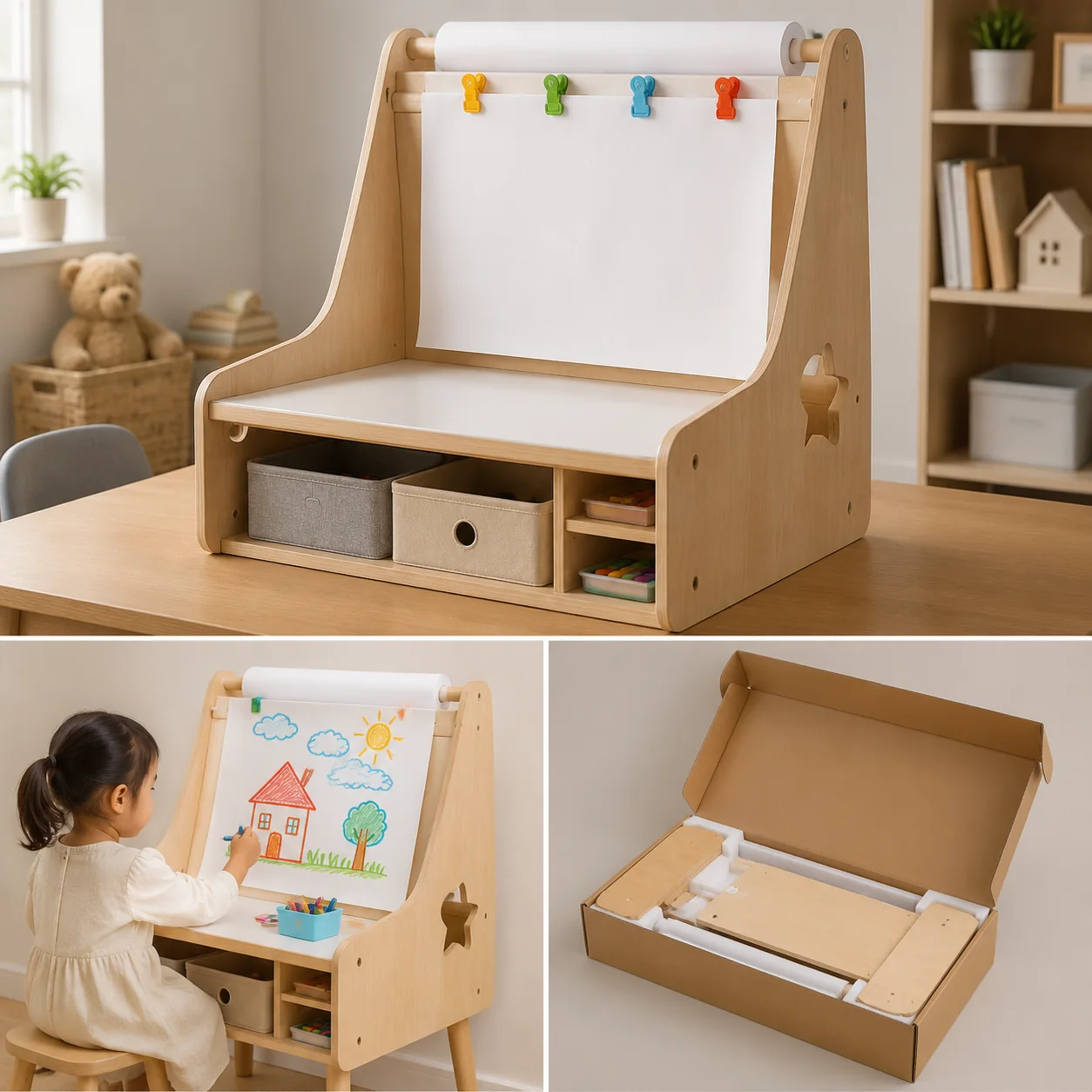 Kids Tabletop Easel Desk - Image 4