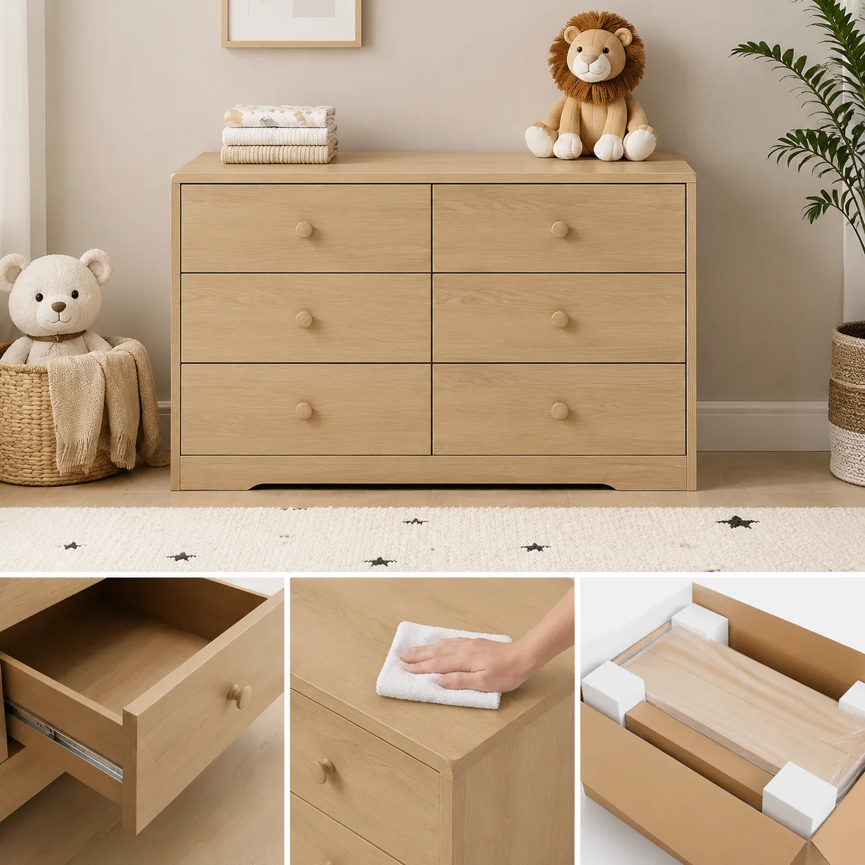 Child Size Dresser with Six Drawers - Image 4