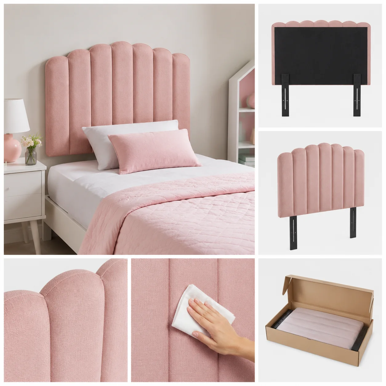 Kids Upholstered Twin Headboard - Image 4